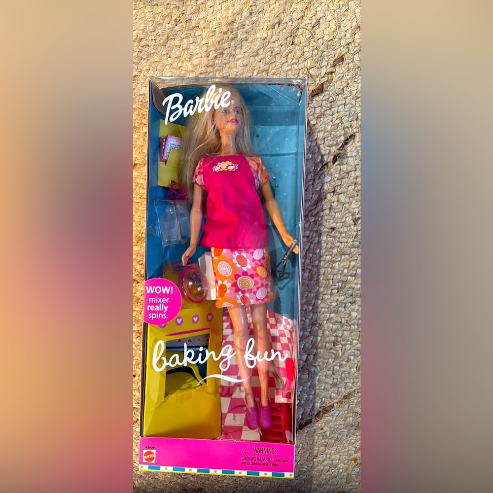 Barbie Baking Fun Doll with Pink Dress and Accessories